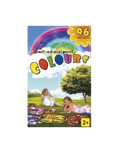 Educational puzzle COLOURS (English), age 3-6