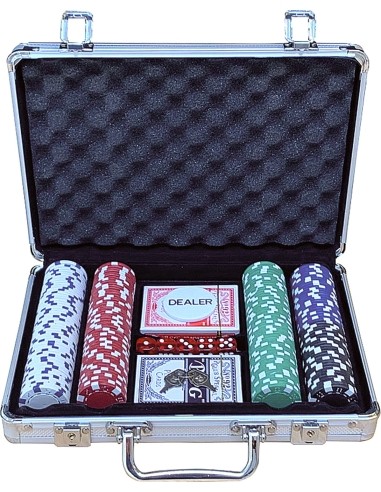 Poker Set - Case with 200 Chips Buffalo