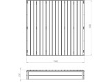 EXIT Aksent wooden sandpit 136x132cm