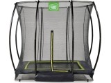 Įgilinamas batutas EXIT Silhouette 153x214 cm su apsauginiu tinklu - juodas