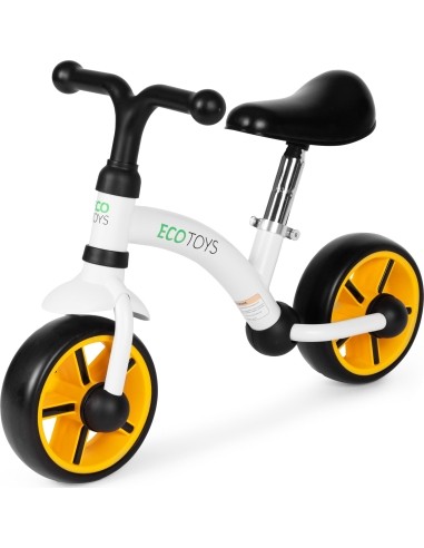 Vaikiškas krosinis dviratis EVA ratai reguliuojama sėdynė juodas ECOTOYS