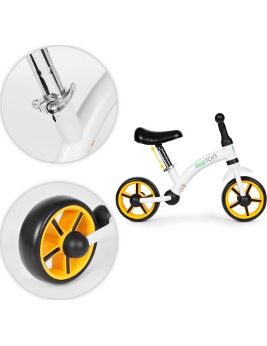 Children's cross-country bicycle EVA wheels saddle adjustment black ECOTOYS