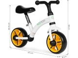 Vaikiškas krosinis dviratis EVA ratai reguliuojama sėdynė juodas ECOTOYS