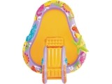 Inflatable pool for children water playground 201x157x69 cm slide fountain dinosaur INTEX 56139