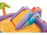 Inflatable pool for children water playground 201x157x69 cm slide fountain dinosaur INTEX 56139