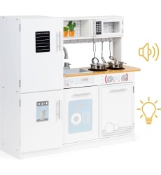 Medinė vaikiška virtuvėlė su puodais Eco Toys