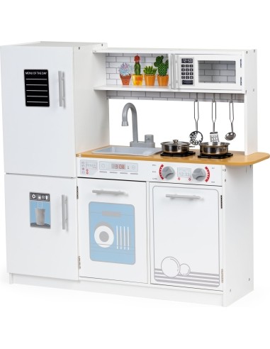 Wooden Kids Kitchen with Pots Eco Toys