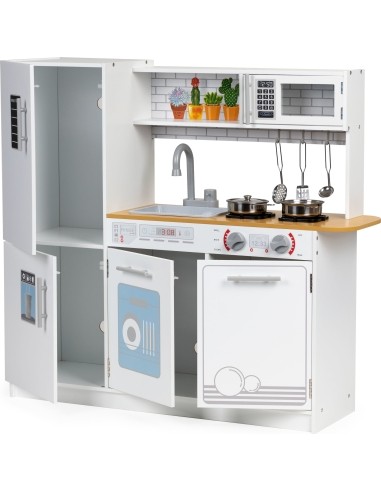 Wooden Kids Kitchen with Pots Eco Toys