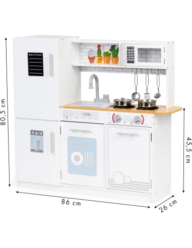 Wooden Kids Kitchen with Pots Eco Toys