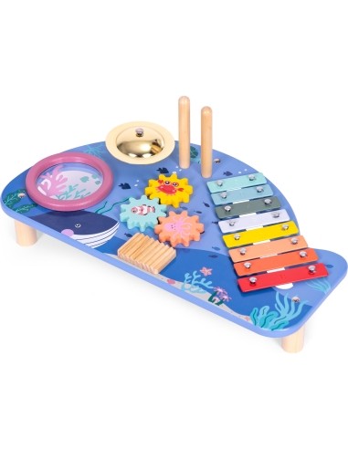 Muzikinis stalas su instrumentais, jūrų tema, ECOTOYS