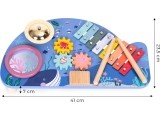 Instrument table music table dulcimer cymbal percussion cymbal grater marine theme ECOTOYS