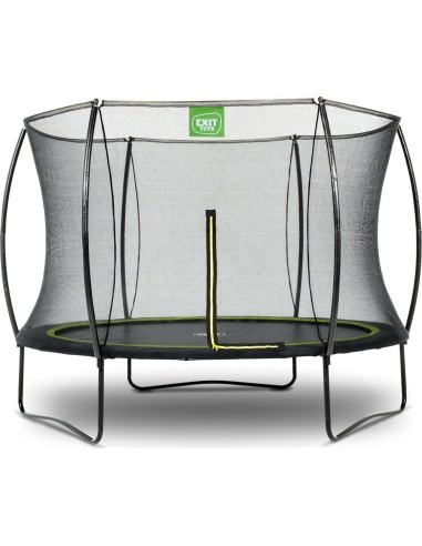 EXIT Silhouette trampoline ø244cm - black Outdoor Round Coil spring Above ground trampoline