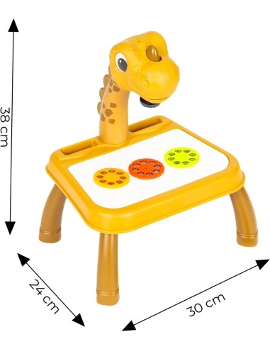 Projector dinosaur drawing board 12 markers 24 designs