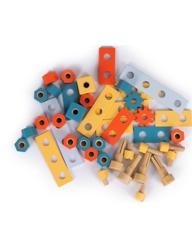 Wooden workshop with tools - 47 el. Ecotoys