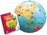 CALY Inflatable globe Tiny Travellers, 30 cm