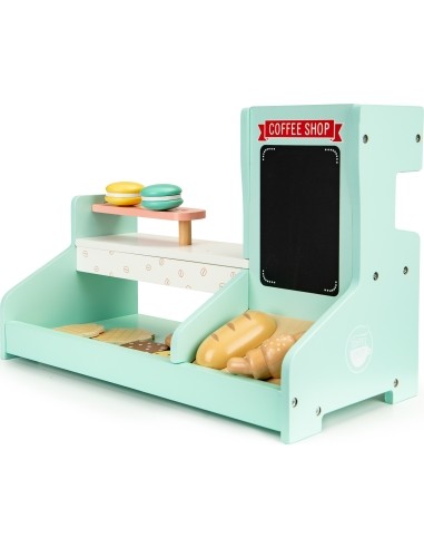 Wooden kitchen, cafe shop, bakery shop ECOTOYS