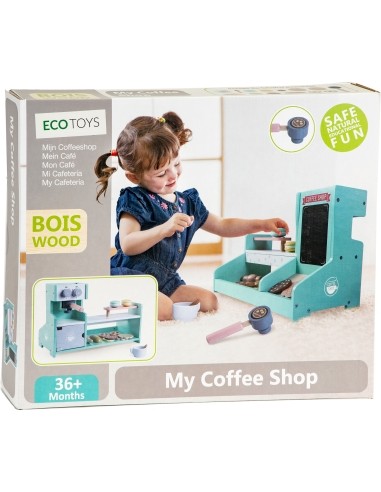 Wooden kitchen, cafe shop, bakery shop ECOTOYS