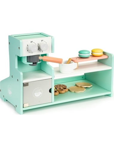 Wooden kitchen, cafe shop, bakery shop ECOTOYS