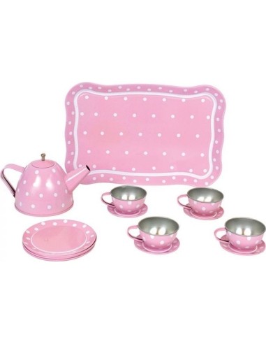 Tin Tea Set with Case JaBaDaBaDo - Pink