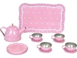 Tin Tea Set with Case JaBaDaBaDo - Pink