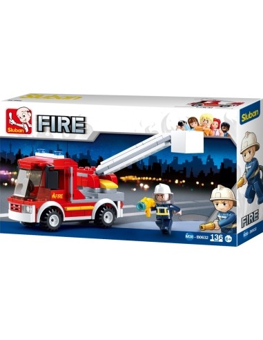 Sluban construction set, Mini fire truck, 136 pcs.