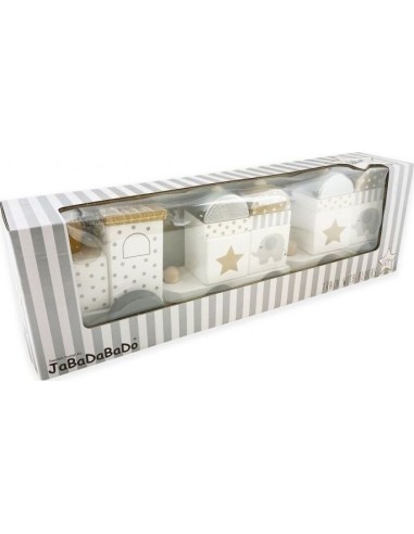 Traukinys su kaladėlėmis JaBaDaBaDo Silver Line