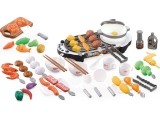 Mini grill ECOTOYS with kitchen accessories for children