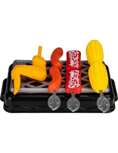 Mini grill ECOTOYS with kitchen accessories for children