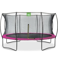 EXIT Silhouette trampoline ø427cm - pink Outdoor Round Coil spring Above ground trampoline