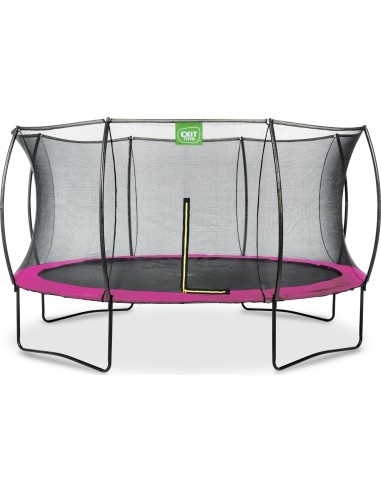 EXIT Silhouette trampoline ø427cm - pink Outdoor Round Coil spring Above ground trampoline