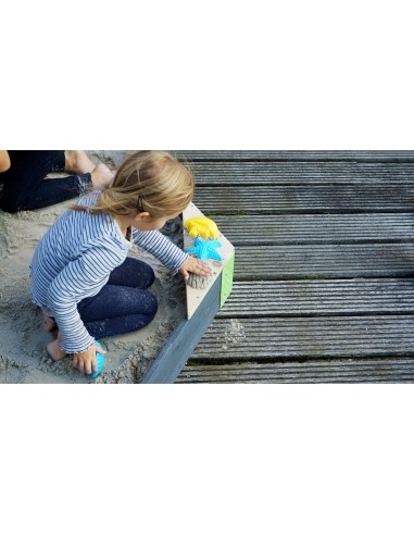 Aksent wooden sandpits hexagon 160x140cm