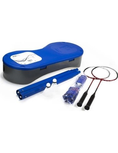 ZSB2 SET 2in1 BADMINTON NET + TENNIS + 2 ROCKETS + 3 SHUTTLECOCKS + SUITCASE NILS