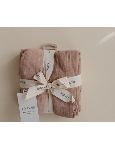 Muslin Cloths Mushie Natural, 3-Pack 
