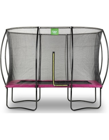 EXIT Silhouette trampoline 214x305cm - pink Outdoor Rectangular Coil spring Above ground trampoline