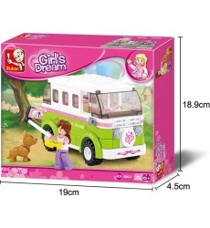 Sluban construction set, Tourist van, 158 pcs.
