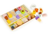 Wooden board ice cream maker set for kids