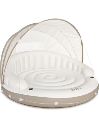 Inflatable island with canopy inflatable mattress 199x150cm INTEX 58292