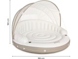 Inflatable island with canopy inflatable mattress 199x150cm INTEX 58292