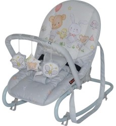 Baby Rocker Lorelli Top Relax Bear Party, Grey
