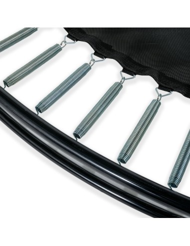 EXIT Dynamic ground level trampoline ø305cm with safety net - black