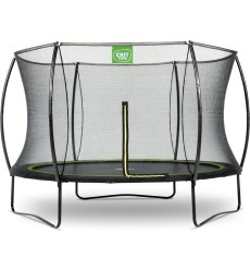 EXIT Silhouette trampoline ø305cm - black Outdoor Round Coil spring Above ground trampoline