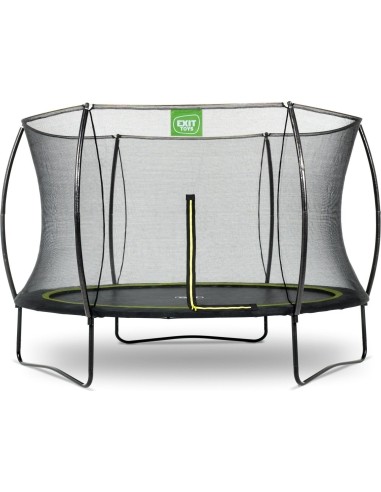 EXIT Silhouette trampoline ø305cm - black Outdoor Round Coil spring Above ground trampoline