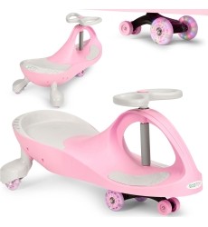 Gravity ride vehicle for kids LED wheels pink ECOTOYS