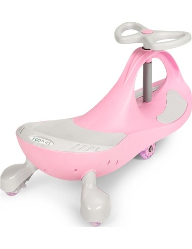 Gravity ride vehicle for kids LED wheels pink ECOTOYS
