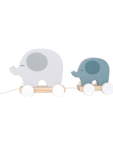 Pull Elephant JaBaDaBaDo - Grey