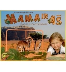 Lavinamoji dėlionė - Mama ir aš, Pasaulio gyvūnai, 2+