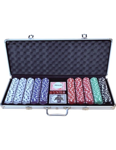 Poker Set- Case with 500 Chips Buffalo