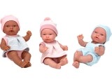 Elegant baby dolls with hats, 26 cm
