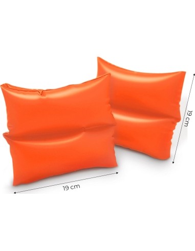 Bright inflatable sleeves for learning to swim swimmers