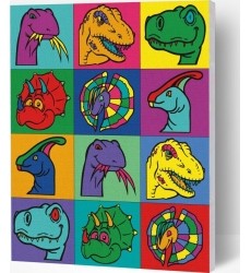 Splat Planet tapyba pagal skaičius, DINOZAURAS 30x40 cm